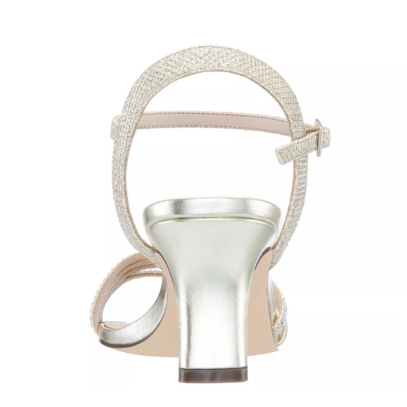 Nina Naleena Rhinestone Open Toe Wedding Sandals  8 - Picture 4 of 7